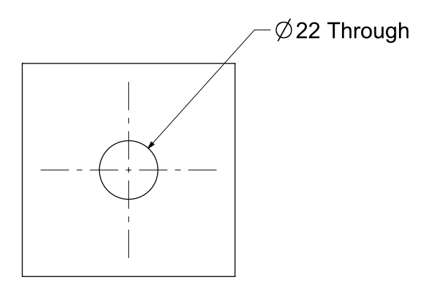 Clearance Hole Engineering Drawing