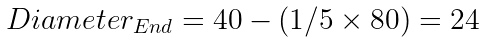 Taper Equation Solution